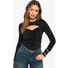 Shapewear & Under Garments boohoo Slinky Cut Out Bodysuit - Black