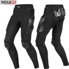 Vuxen Motorcykelbyxor Wosawe Motorcycle Motocross Pants Long Armor - Black Adult
