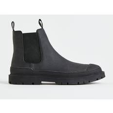 Cotton Boots H&M Men Black Chunky Chelsea Boots