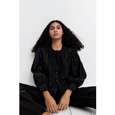 H&M Ladies Pintucked Blouse - Black