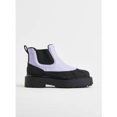 Purple Chelsea Boots H&M Ladies Light Purple Chunky Chelsea Boots