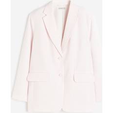 Pink Blazers H&M Ladies Oversized Blazer - Light Pink