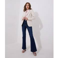 Enchanting Embroidered Linen Mix Jacket - White