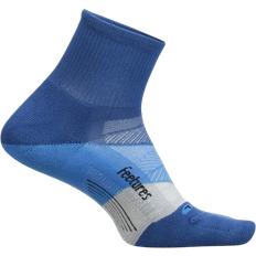 Feetures Elite Ultra Light Quarter Socks - Buckle Up Blue