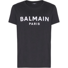 Balmain Clothing Balmain Paris Print T-shirt - Black