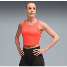 Dam - Orange Linnen Puma Crop Tank Women - Red