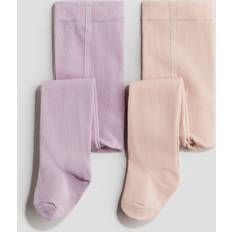 Pink Pantyhoses Children's Clothing H&M Baby - Light purple/Light pink 2-pack tights - Size: 6-12M -