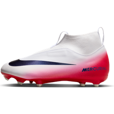 Nike Superfly 10 Academy Juniors Firm Ground Football Boots - Hvid/Rød/Navy