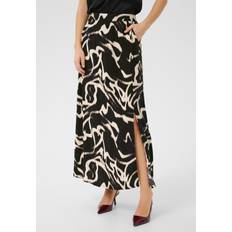 Uld Nederdele Kaffe Kamartha Skirt Uld Klassisk - Black/Nature Organic