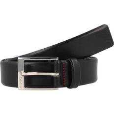 Solid Colours Belts HUGO Gellot Leather Belt Casual - Black