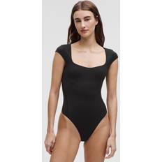 Lululemon Shapewear & Underplagg Lululemon Wundermost Ultra-Soft Nulu Sweetheart Cap-Sleeve Thong Bodysuit - Black