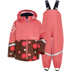 Didriksons Waterman Printed Kid's Set - Big Dotted Brown Print (504456-674)
