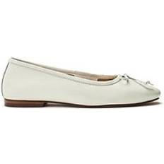 Ealing Leather Ballerina Flat Shoes - White