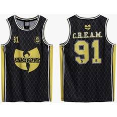 Wu Tang Clan Cream Black Basketball Jersey