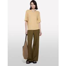 Linen - Women T-shirts SISLEY Boxy Fit Linen Blend T-shirt - Beige