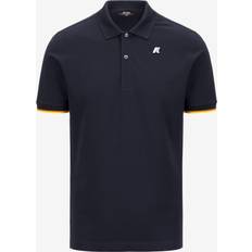 Top Uld Stilfuld Logo Polo Med Knaplukning - Navy