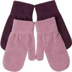Lindex Magic Mittens 2-pack - Dusty Pink