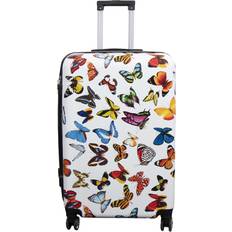 Resväska motiv Borg Living Stor Hardcase Resväska Med Motiv Vit