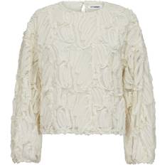 Co'Couture T-shirts Co'Couture ShaniaCC Fluffy Blouse Off Shirt - Offwhite