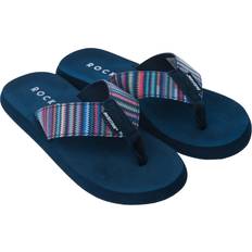 Natural Flip-Flops Rocket Dog Adios Stark Contrast Striped Flip Flops - Navy