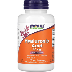 Now Foods Hyaluronsyre MSM 50 mg Set of 120