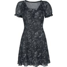 Jawbreaker Night Forest Mesh Dress - Black White