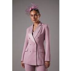 Pink Blazers Coast Premium Double Breasted Blazer - Navy