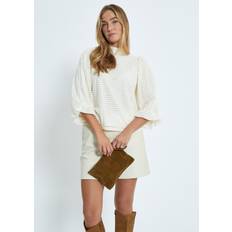 Minus Tøj Minus Msfiora Blouse Fiora Langærmede Langærmede - Creme
