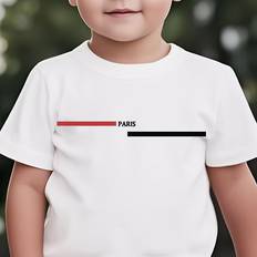 Children's Clothing Temu Paris Graphic Print Boys Girls Short Sleeve T-shirt - Vibrant Yellow