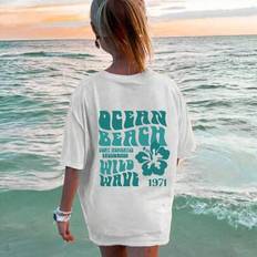 Children's Clothing Shein Inspired Top Cute Graphic T-Shirt - Hibiscus Beach