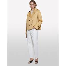 Yellow Coats SISLEY Double Breasted Trench Coat - Mustard