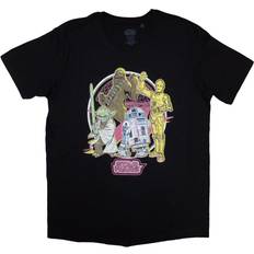 Adult T-shirts Star Wars Heroes Neon T-Shirt Black XL
