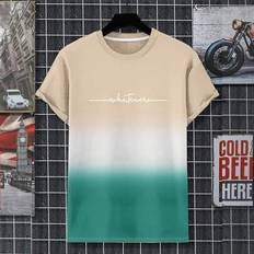 Tie Dye T-shirts Shein Casual Tie Dye Round Neck Short Sleeve T-Shirt - Random