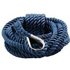 Mooring Line Anchor Rope 14mm Blue Stainless Thimble 12m