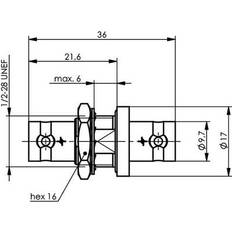 TNC Connector Straight 75 Inch