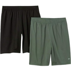 Amazon Essentials Men's Performance Tech Loose Fit Shorts 2-pack - Black/Olive