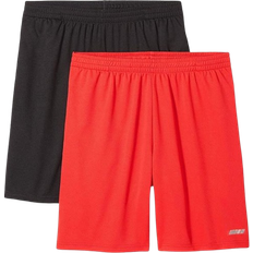 Basket Shorts Amazon Essentials Men's Performance Tech Loose Fit Shorts 2-pack - Black/Red