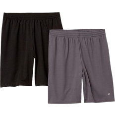 Amazon Essentials Men's Performance Tech Loose Fit Shorts 2-pack - Black/Dark Grey