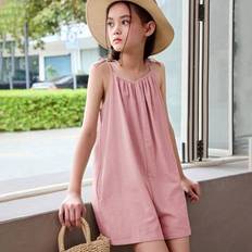 Shein Tween Girls Casual Solid Color Camisole Jumpsuit