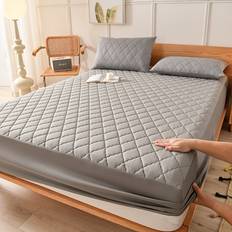 Temu Mattress Protector Ultra Soft Comfortable Madrasskydd Grå