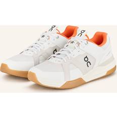 On Racket Sport Shoes On Clubhouse Pro Men's Tennis Shoes - Ivory/Flame