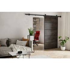 Sliding Doors on sale Brayden Studio Dark Brown 66cm 205cm Sliding Door (x)
