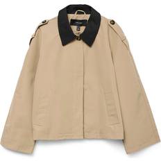 Vero Moda Herre Jakker Vero Moda Vmlucia Maria Overgangsjakke - Beige/Sort