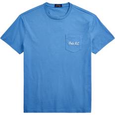 Polo Ralph Lauren Unisex Tops Polo Ralph Lauren Bear Patch Pocket T-Shirt - Blue