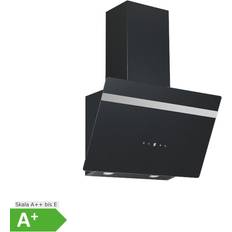 Abzugshauben PKM S20-60abth Dunstabzugshaube Schwarz Kopffreihaube 60cm 152.4cm, Schwarz
