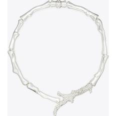 Tory Burch Kristall Halsband Tory Burch Bambu Kort Halsband Med Skimrande Kristaller