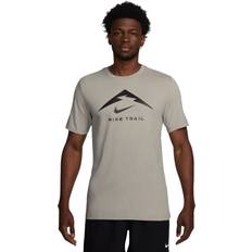 Nike Bruna Kläder Nike Dri-FIT Trail Running M Löpart Shirt - College Grey/Black