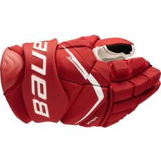Utespelarskydd Bauer S25 Vapor Flylite JR Hockeyhandskar Röd Barn