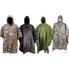 Camouflage Capes & Ponchos Kombat UK Poncho Waterproof Ripstop Hooded Shelter - Camo