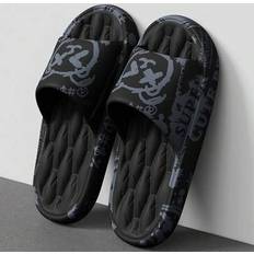 Men Slippers Shein Outdoor Cartoon XV Bear Soft Massage Slippers - Black/White